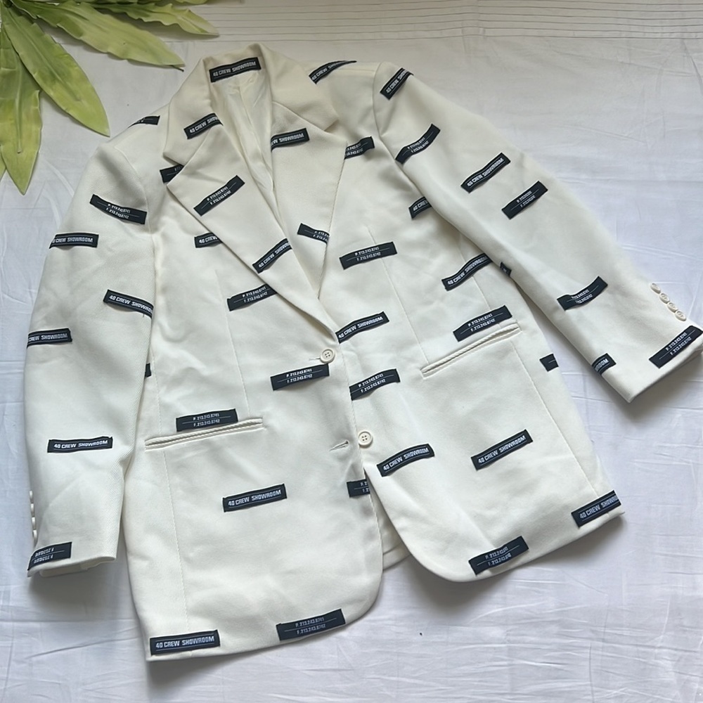 40 Crew White Lead Blazer Jacket - Picture 7 of 15